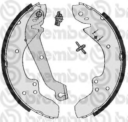 S23567 Brembo sapatas do freio traseiras de tambor