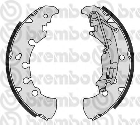 Sapatas do freio traseiras de tambor S23555 Brembo