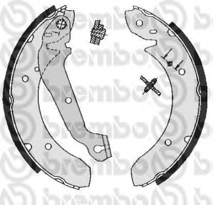 S24506 Brembo sapatas do freio traseiras de tambor