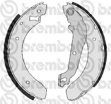 S24509 Brembo sapatas do freio traseiras de tambor