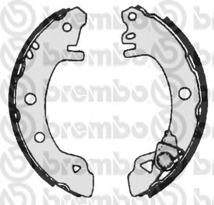 Задние барабанные колодки S24508 Brembo