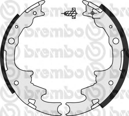 Sapatas do freio traseiras de tambor S23575 Brembo