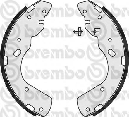 S23576 Brembo sapatas do freio traseiras de tambor