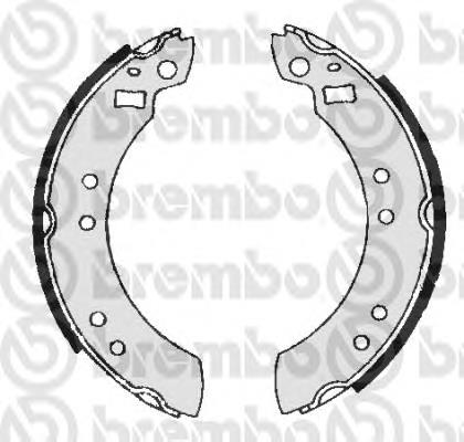 S 24 501 Brembo sapatas do freio traseiras de tambor