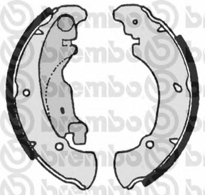 S 23 519 Brembo sapatas do freio traseiras de tambor