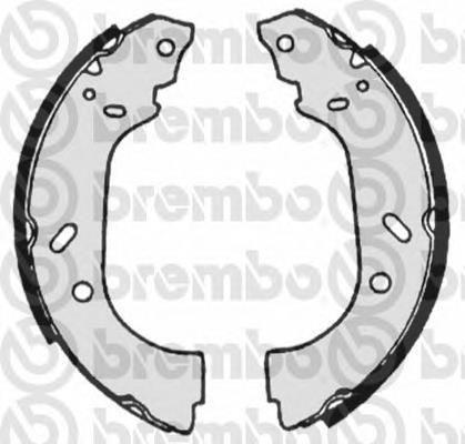 S23517 Brembo sapatas do freio traseiras de tambor