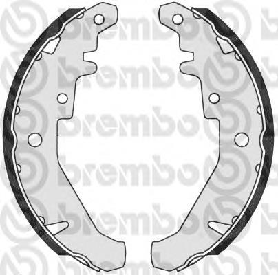 S23548 Brembo sapatas do freio traseiras de tambor