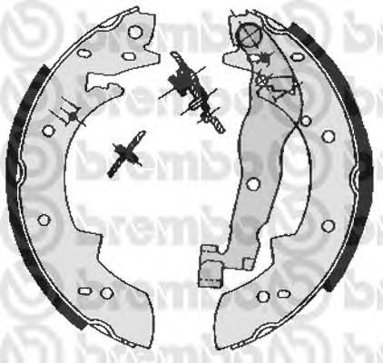 S68511 Brembo sapatas do freio traseiras de tambor