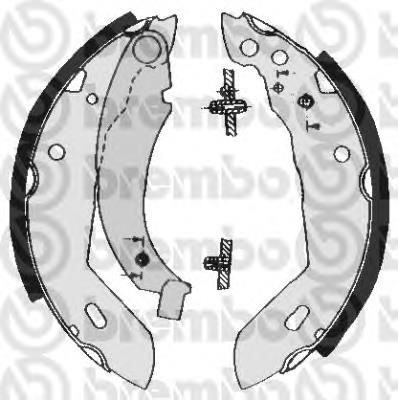 S68518 Brembo sapatas do freio traseiras de tambor