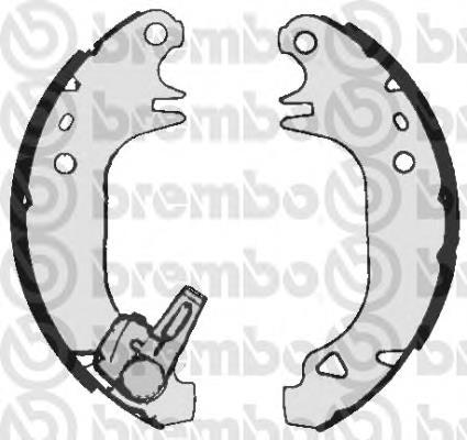 S68536 Brembo sapatas do freio traseiras de tambor