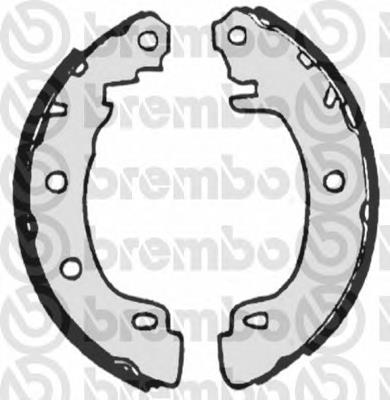 S68522 Brembo sapatas do freio traseiras de tambor