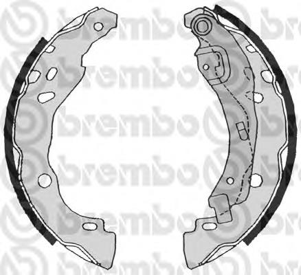 S68525 Brembo sapatas do freio traseiras de tambor