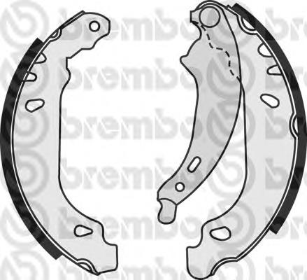 S68524 Brembo sapatas do freio traseiras de tambor