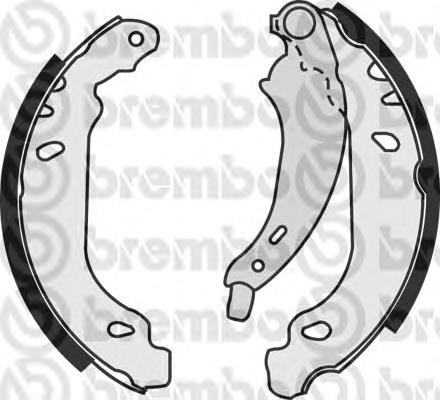 S61525 Brembo sapatas do freio traseiras de tambor