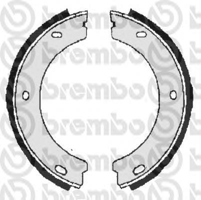 S61518 Brembo sapatas do freio de estacionamento