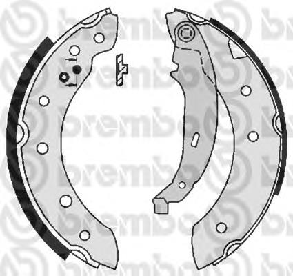 S61520 Brembo sapatas do freio traseiras de tambor