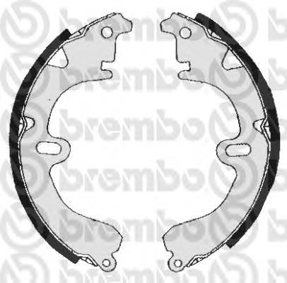 S 83 506 Brembo sapatas do freio traseiras de tambor