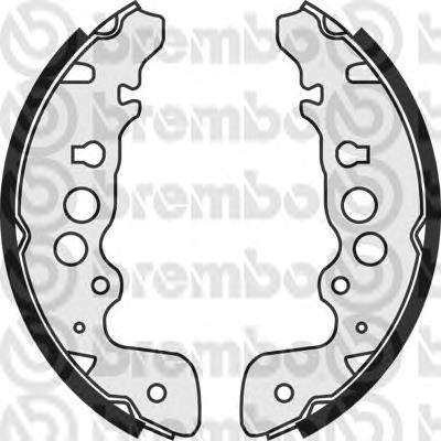 S79521 Brembo sapatas do freio traseiras de tambor