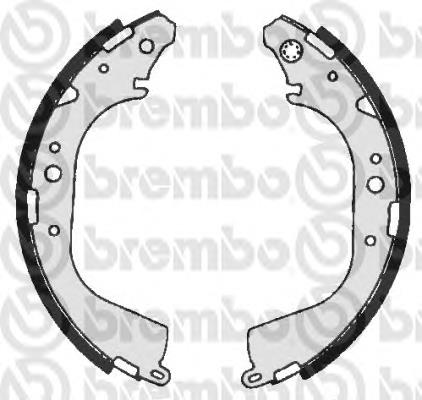 S83530 Brembo sapatas do freio traseiras de tambor