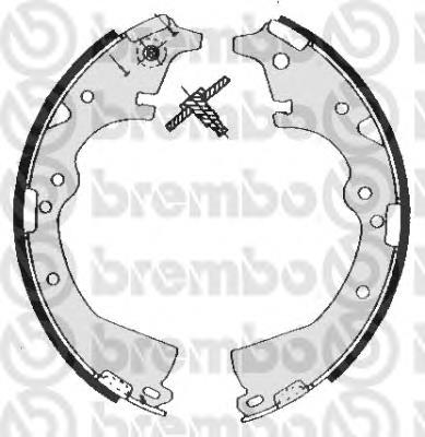 S83511 Brembo sapatas do freio traseiras de tambor