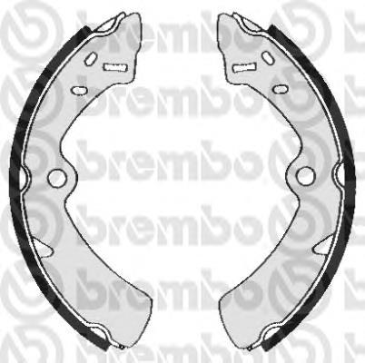 Sapatas do freio traseiras de tambor S79505 Brembo