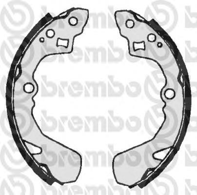 S79515 Brembo sapatas do freio traseiras de tambor