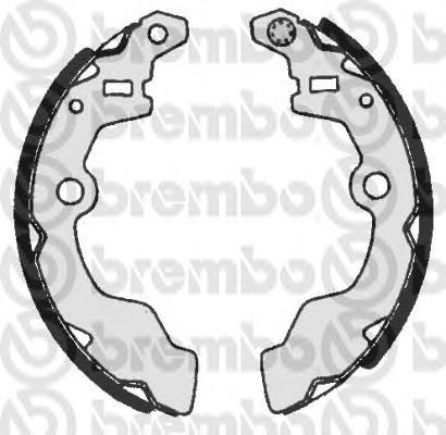 S79514 Brembo sapatas do freio traseiras de tambor