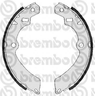 S 79 509 Brembo sapatas do freio traseiras de tambor