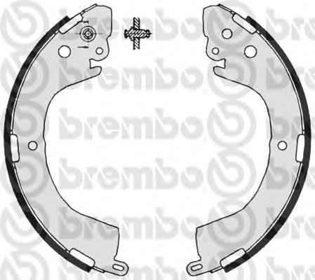 S54516 Brembo sapatas do freio traseiras de tambor