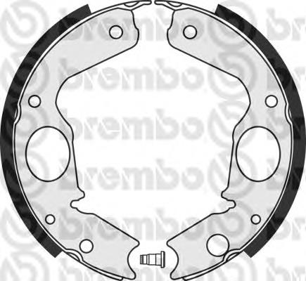 S 54 518 Brembo sapatas do freio de estacionamento