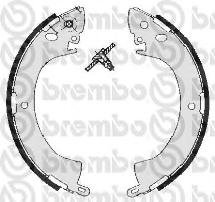 S 54 506 Brembo sapatas do freio traseiras de tambor