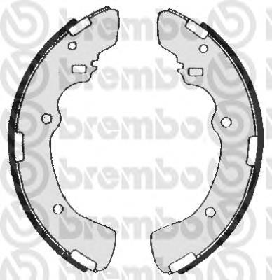 Sapatas do freio traseiras de tambor S54511 Brembo