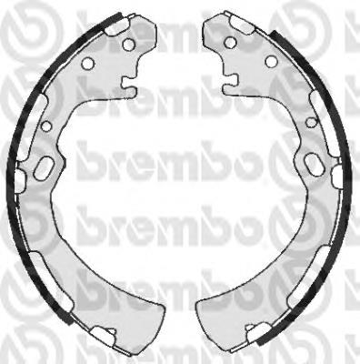 S56515 Brembo sapatas do freio traseiras de tambor