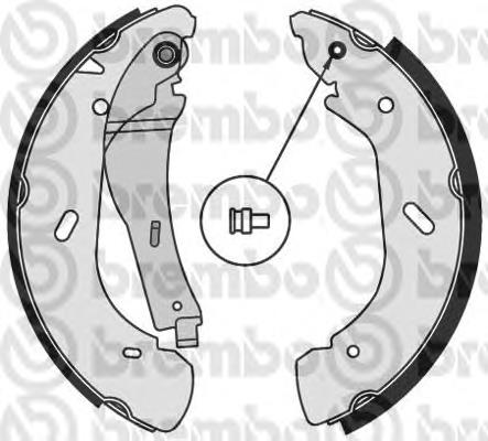 S 56 513 Brembo sapatas do freio traseiras de tambor