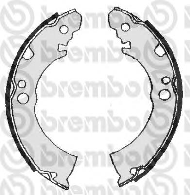 S56504 Brembo sapatas do freio traseiras de tambor