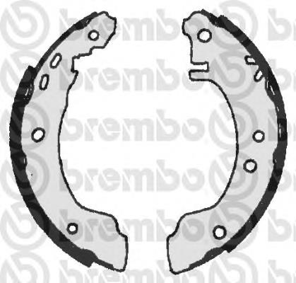 S56505 Brembo sapatas do freio traseiras de tambor