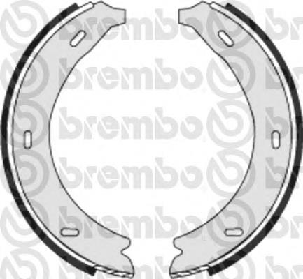 S50509 Brembo sapatas do freio de estacionamento