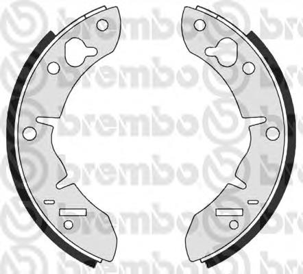 S 52 501 Brembo sapatas do freio traseiras de tambor