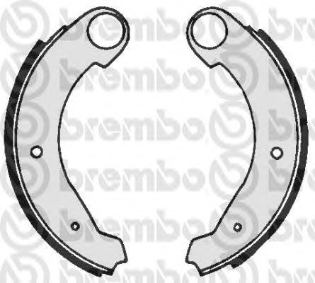 S 61 503 Brembo sapatas do freio traseiras de tambor