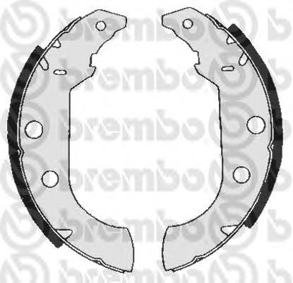 S 61 517 Brembo sapatas do freio traseiras de tambor