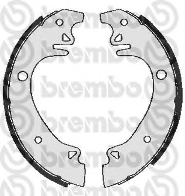 S61509 Brembo sapatas do freio traseiras de tambor