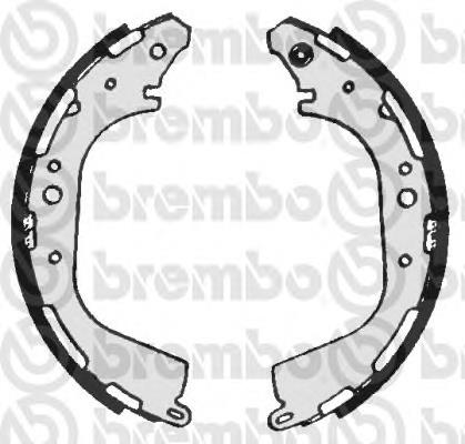 S56529 Brembo sapatas do freio traseiras de tambor