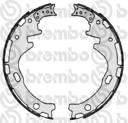 Sapatas do freio traseiras de tambor S56526 Brembo