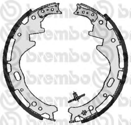 S56522 Brembo sapatas do freio traseiras de tambor