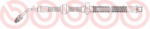 Mangueira do freio traseira direita T61060 Brembo