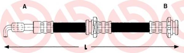 Шланг тормозной передний T59075 Brembo