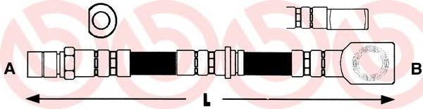 Шланг тормозной передний T59057 Brembo