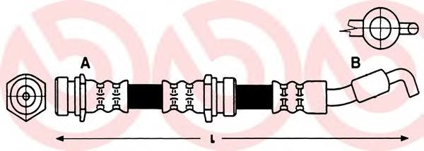 Mangueira do freio dianteira T49049 Brembo