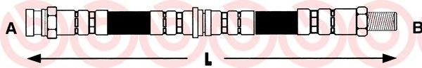 Mangueira do freio dianteira T49021 Brembo