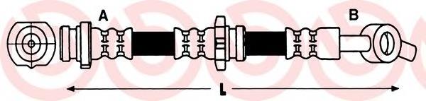 Шланг тормозной передний левый T56149 Brembo